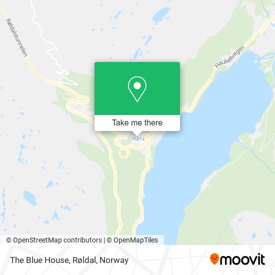 The Blue House, Røldal map