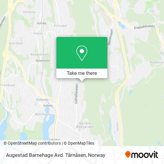 Augestad Barnehage Avd. Tårnåsen map