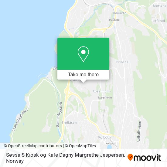 Søssa S Kiosk og Kafe Dagny Margrethe Jespersen map