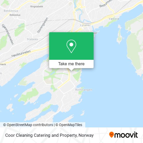 Coor Cleaning Catering and Property map