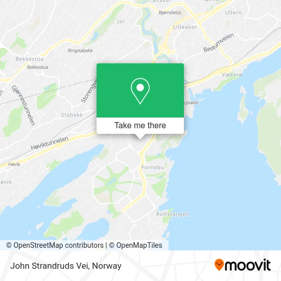 John Strandruds Vei map