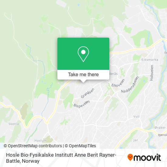 Hosle Bio-Fysikalske Institutt Anne Berit Rayner-Battle map