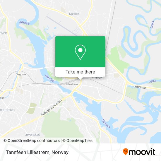 Tannféen Lillestrøm map