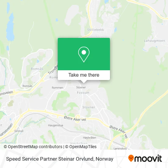 Speed Service Partner Steinar Orvlund map