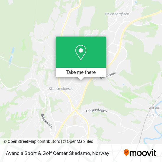 Avancia Sport & Golf Center Skedsmo map