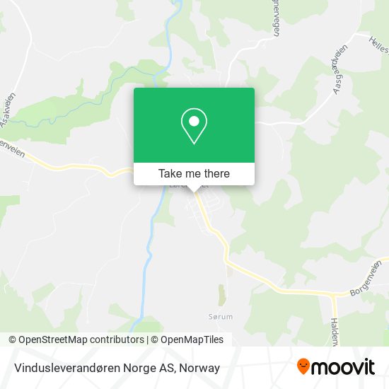Vindusleverandøren Norge AS map