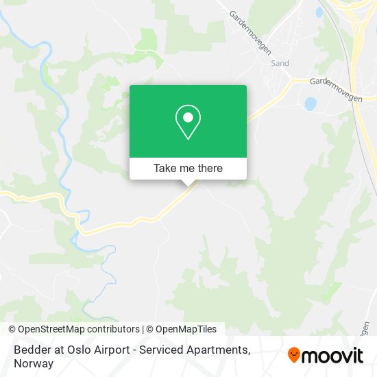 Bedder at Oslo Airport - Serviced Apartments map