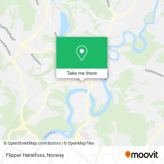 Flipper Hønefoss map