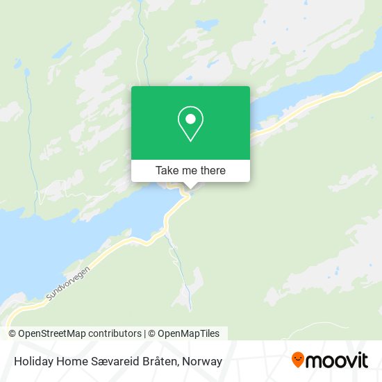 Holiday Home Sævareid Bråten map