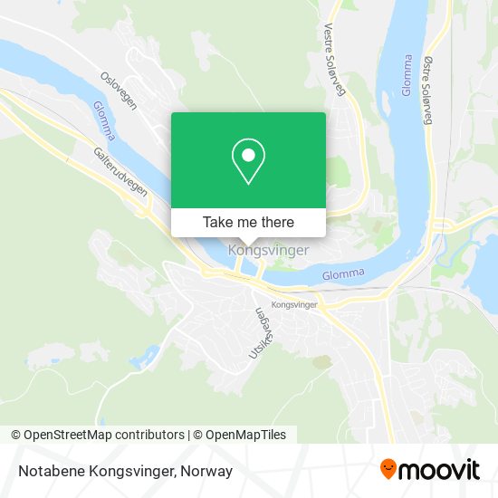 Notabene Kongsvinger map