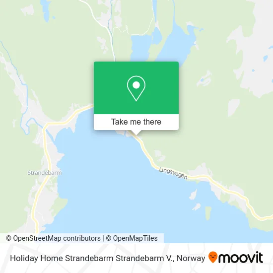 Holiday Home Strandebarm Strandebarm V. map