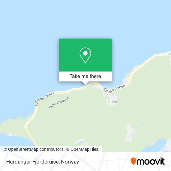 Hardanger Fjordcruise map