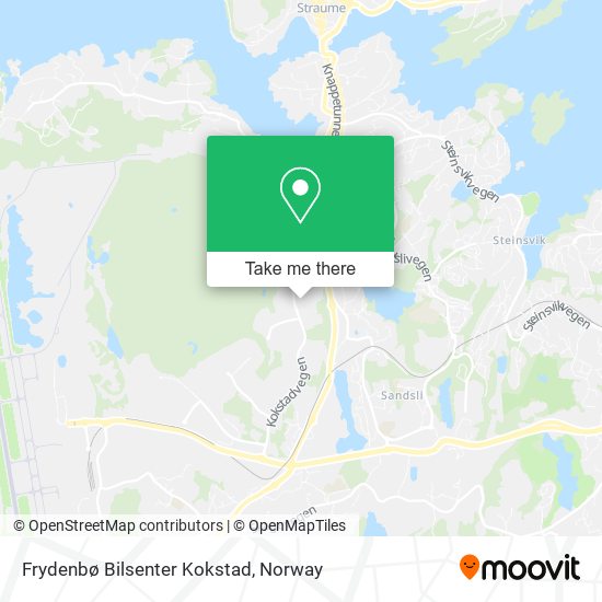 Frydenbø Bilsenter Kokstad map