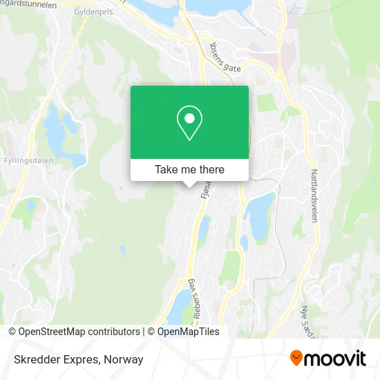 Skredder Expres map