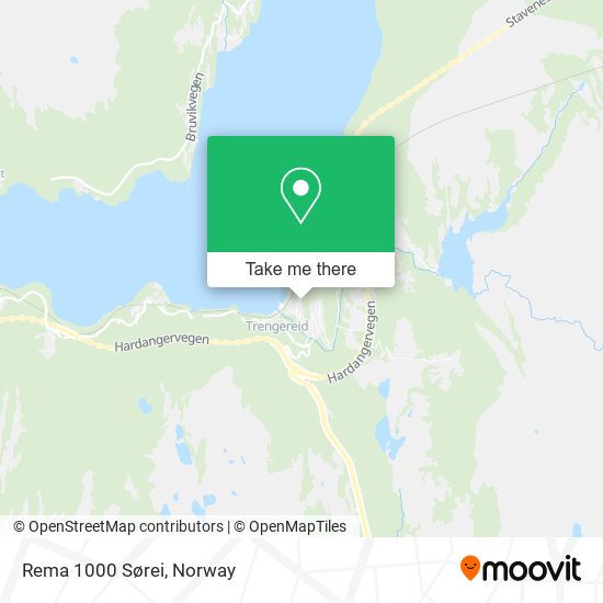 Rema 1000 Sørei map