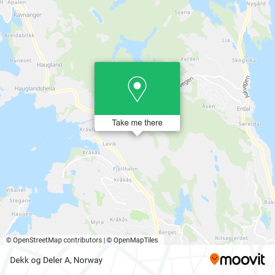 Dekk og Deler A map