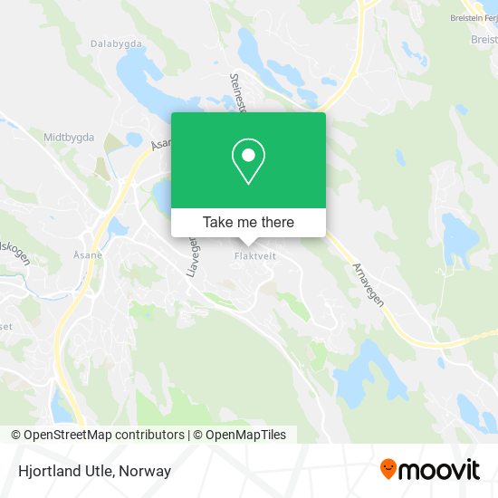 Hjortland Utle map