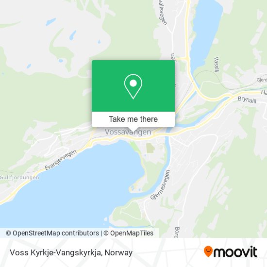 Voss Kyrkje-Vangskyrkja map