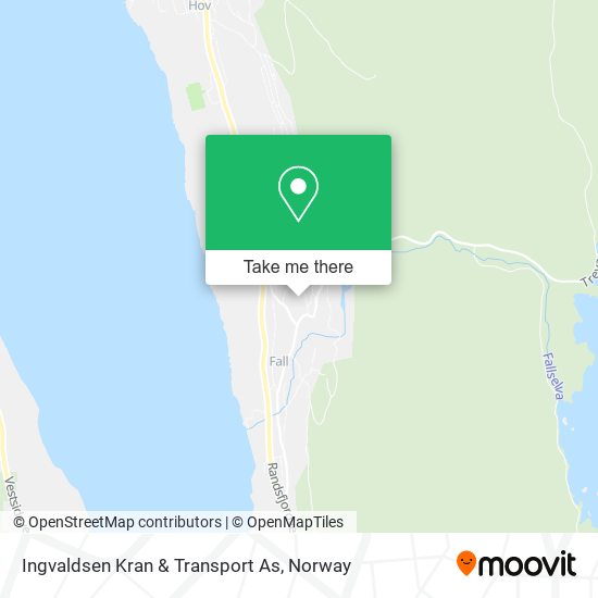 Ingvaldsen Kran & Transport As map