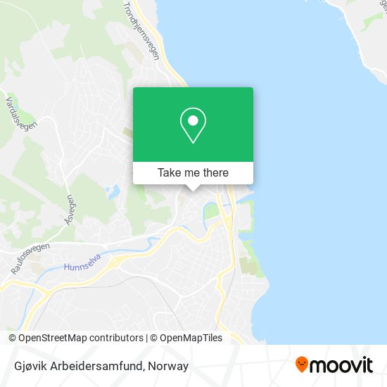 Gjøvik Arbeidersamfund map