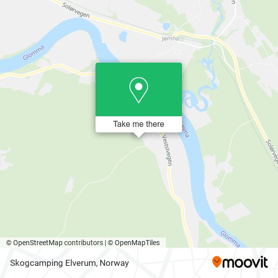 Skogcamping Elverum map
