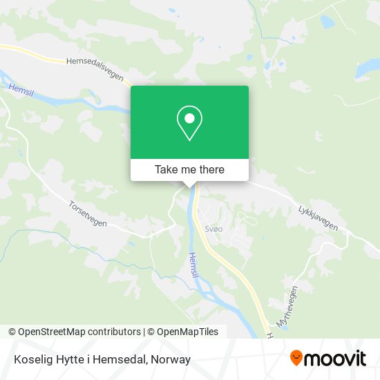 Koselig Hytte i Hemsedal map