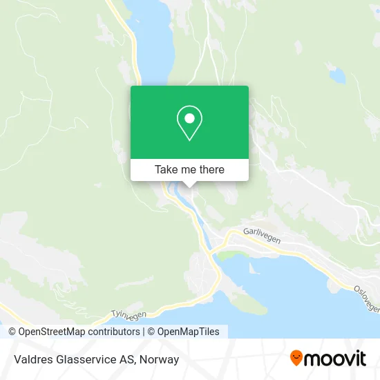 Valdres Glasservice AS map