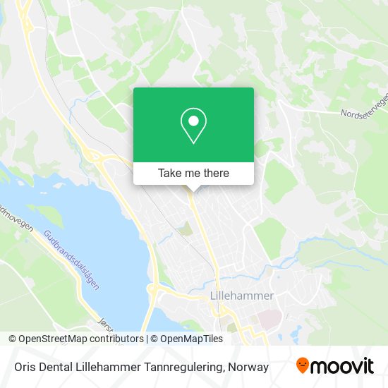 Oris Dental Lillehammer Tannregulering map