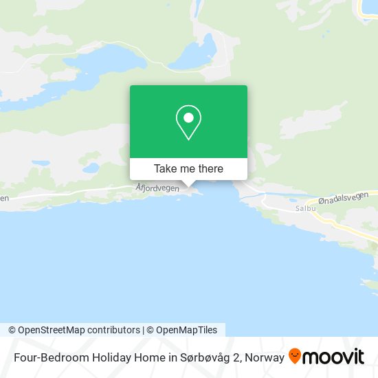 Four-Bedroom Holiday Home in Sørbøvåg 2 map