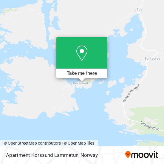 Apartment Korssund Lammetun map