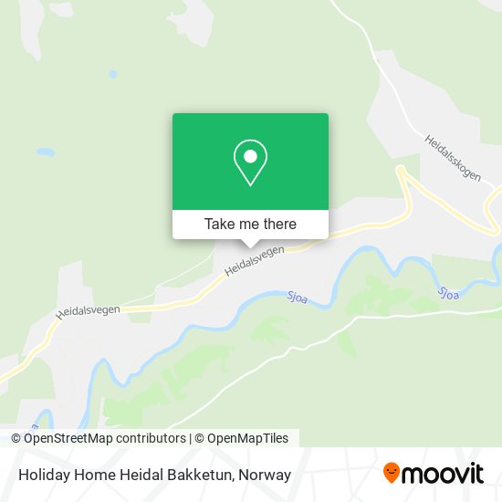 Holiday Home Heidal Bakketun map