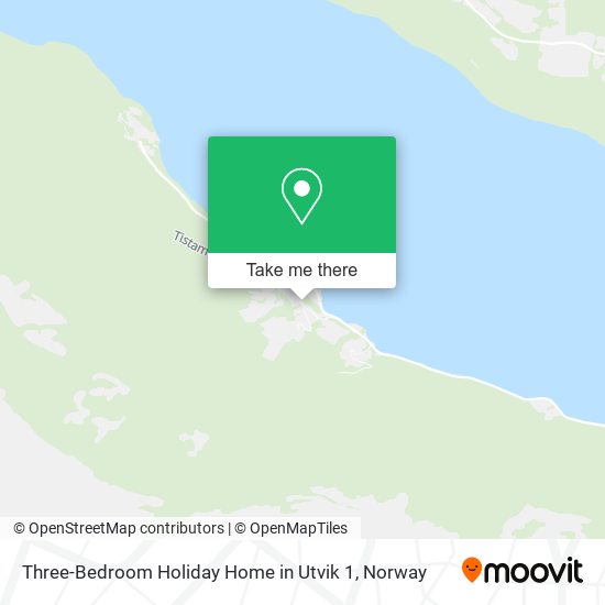 Three-Bedroom Holiday Home in Utvik 1 map