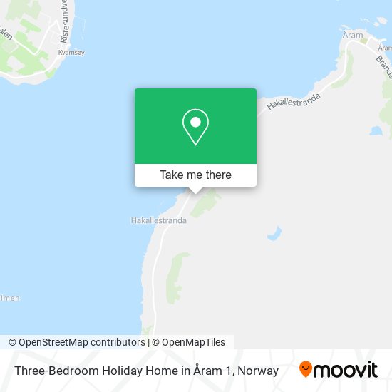 Three-Bedroom Holiday Home in Åram 1 map