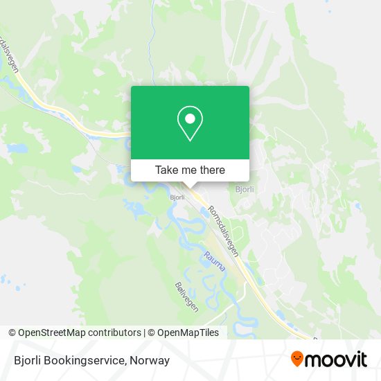 Bjorli Bookingservice map