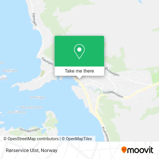 Rørservice Ulst map