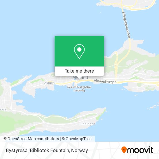 Bystyresal Bibliotek Fountain map