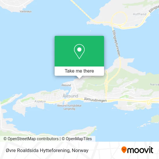 Øvre Roaldsida Hytteforening map