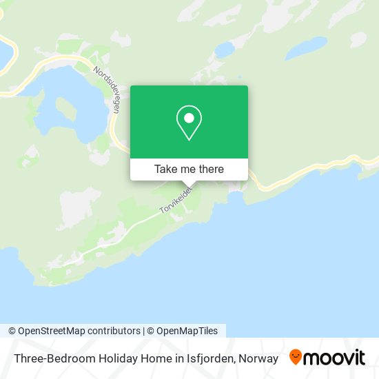 Three-Bedroom Holiday Home in Isfjorden map