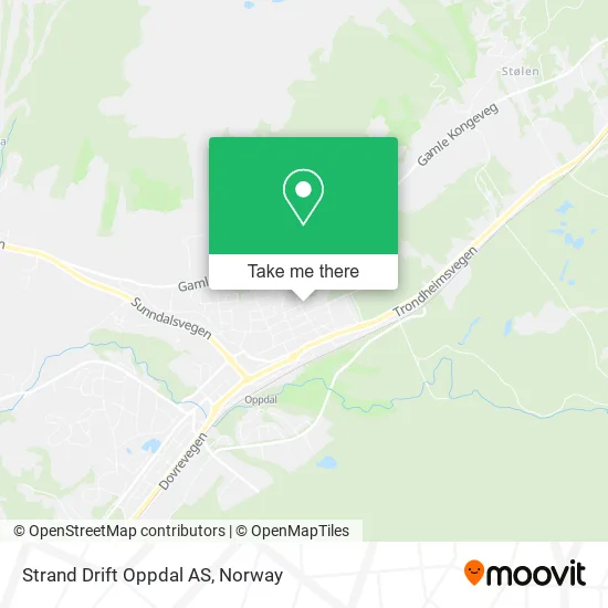 Strand Drift Oppdal AS map