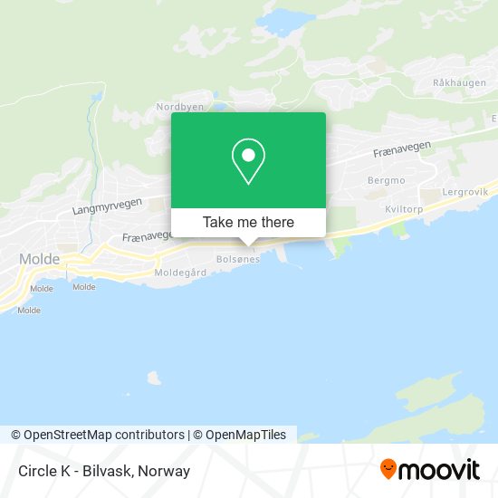 Circle K - Bilvask map