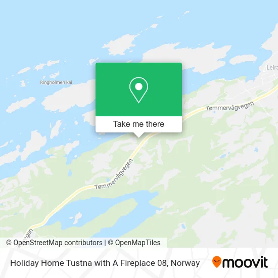 Holiday Home Tustna with A Fireplace 08 map