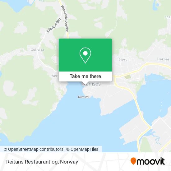 Reitans Restaurant og map