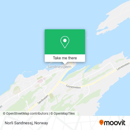 Norli Sandnessj map