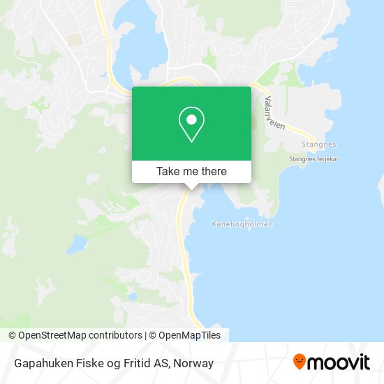 Gapahuken Fiske og Fritid AS map