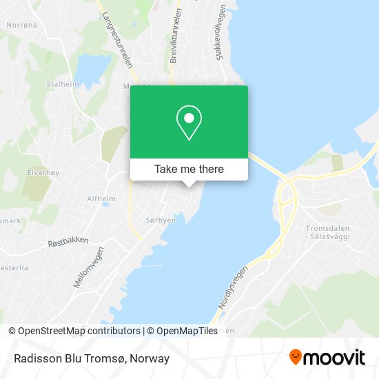 Radisson Blu Tromsø map