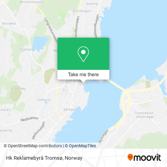 Hk Reklamebyrå Tromsø map