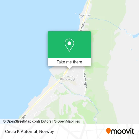 Circle K Automat map