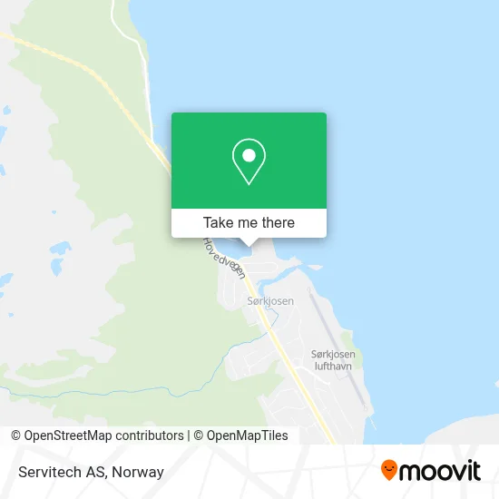 Servitech AS map