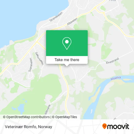 Veterinær Romfo map