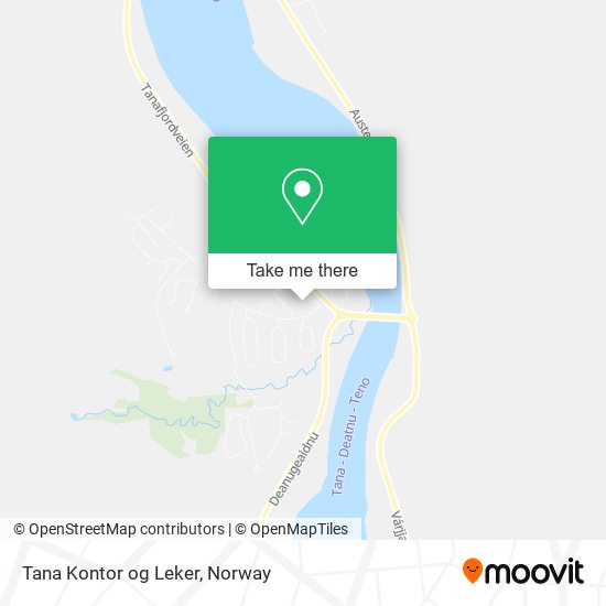 Tana Kontor og Leker map